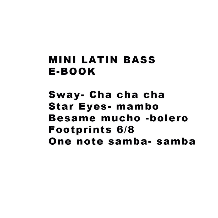 Mini Latin E-Book – Will Lyle Music